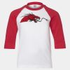 Youth Three Quarter Sleeve Baseball T-Shirt Thumbnail