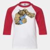 Youth Three Quarter Sleeve Baseball T-Shirt Thumbnail