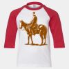 Youth Three Quarter Sleeve Baseball T-Shirt Thumbnail
