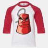 Youth Three Quarter Sleeve Baseball T-Shirt Thumbnail
