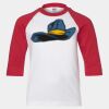 Youth Three Quarter Sleeve Baseball T-Shirt Thumbnail