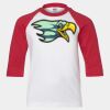 Youth Three Quarter Sleeve Baseball T-Shirt Thumbnail