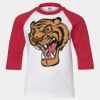 Youth Three Quarter Sleeve Baseball T-Shirt Thumbnail