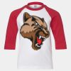 Youth Three Quarter Sleeve Baseball T-Shirt Thumbnail