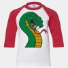 Youth Three Quarter Sleeve Baseball T-Shirt Thumbnail