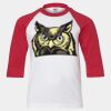 Youth Three Quarter Sleeve Baseball T-Shirt Thumbnail