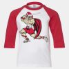 Youth Three Quarter Sleeve Baseball T-Shirt Thumbnail