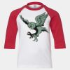 Youth Three Quarter Sleeve Baseball T-Shirt Thumbnail