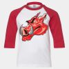 Youth Three Quarter Sleeve Baseball T-Shirt Thumbnail