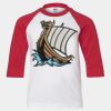 Youth Three Quarter Sleeve Baseball T-Shirt Thumbnail