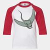 Youth Three Quarter Sleeve Baseball T-Shirt Thumbnail