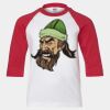Youth Three Quarter Sleeve Baseball T-Shirt Thumbnail
