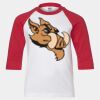 Youth Three Quarter Sleeve Baseball T-Shirt Thumbnail