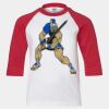 Youth Three Quarter Sleeve Baseball T-Shirt Thumbnail