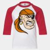 Youth Three Quarter Sleeve Baseball T-Shirt Thumbnail