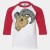 Youth Three Quarter Sleeve Baseball T-Shirt Thumbnail
