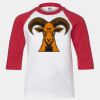 Youth Three Quarter Sleeve Baseball T-Shirt Thumbnail