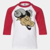 Youth Three Quarter Sleeve Baseball T-Shirt Thumbnail