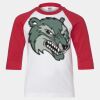 Youth Three Quarter Sleeve Baseball T-Shirt Thumbnail