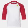 Youth Three Quarter Sleeve Baseball T-Shirt Thumbnail
