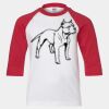 Youth Three Quarter Sleeve Baseball T-Shirt Thumbnail