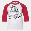 Youth Three Quarter Sleeve Baseball T-Shirt Thumbnail
