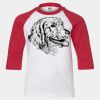 Youth Three Quarter Sleeve Baseball T-Shirt Thumbnail