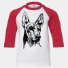 Youth Three Quarter Sleeve Baseball T-Shirt Thumbnail