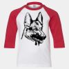 Youth Three Quarter Sleeve Baseball T-Shirt Thumbnail