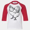 Youth Three Quarter Sleeve Baseball T-Shirt Thumbnail