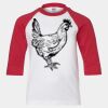 Youth Three Quarter Sleeve Baseball T-Shirt Thumbnail