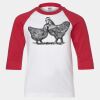 Youth Three Quarter Sleeve Baseball T-Shirt Thumbnail
