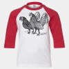 Youth Three Quarter Sleeve Baseball T-Shirt Thumbnail