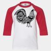 Youth Three Quarter Sleeve Baseball T-Shirt Thumbnail