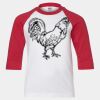 Youth Three Quarter Sleeve Baseball T-Shirt Thumbnail