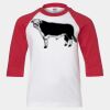 Youth Three Quarter Sleeve Baseball T-Shirt Thumbnail