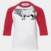 Youth Three Quarter Sleeve Baseball T-Shirt Thumbnail