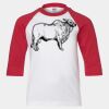 Youth Three Quarter Sleeve Baseball T-Shirt Thumbnail
