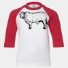 Youth Three Quarter Sleeve Baseball T-Shirt Thumbnail