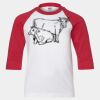Youth Three Quarter Sleeve Baseball T-Shirt Thumbnail