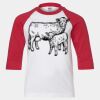 Youth Three Quarter Sleeve Baseball T-Shirt Thumbnail