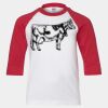 Youth Three Quarter Sleeve Baseball T-Shirt Thumbnail