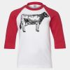 Youth Three Quarter Sleeve Baseball T-Shirt Thumbnail