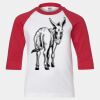 Youth Three Quarter Sleeve Baseball T-Shirt Thumbnail