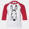 Youth Three Quarter Sleeve Baseball T-Shirt Thumbnail
