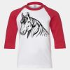 Youth Three Quarter Sleeve Baseball T-Shirt Thumbnail