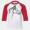 Youth Three Quarter Sleeve Baseball T-Shirt Thumbnail