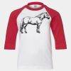 Youth Three Quarter Sleeve Baseball T-Shirt Thumbnail