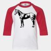 Youth Three Quarter Sleeve Baseball T-Shirt Thumbnail