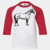 Youth Three Quarter Sleeve Baseball T-Shirt Thumbnail